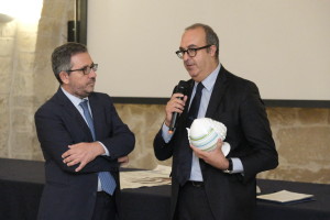 Caporedattore Rai Giancarlo Fiume con il Presidente Autorità di Sistema Portuale del Mar Ionio Sergio Prete